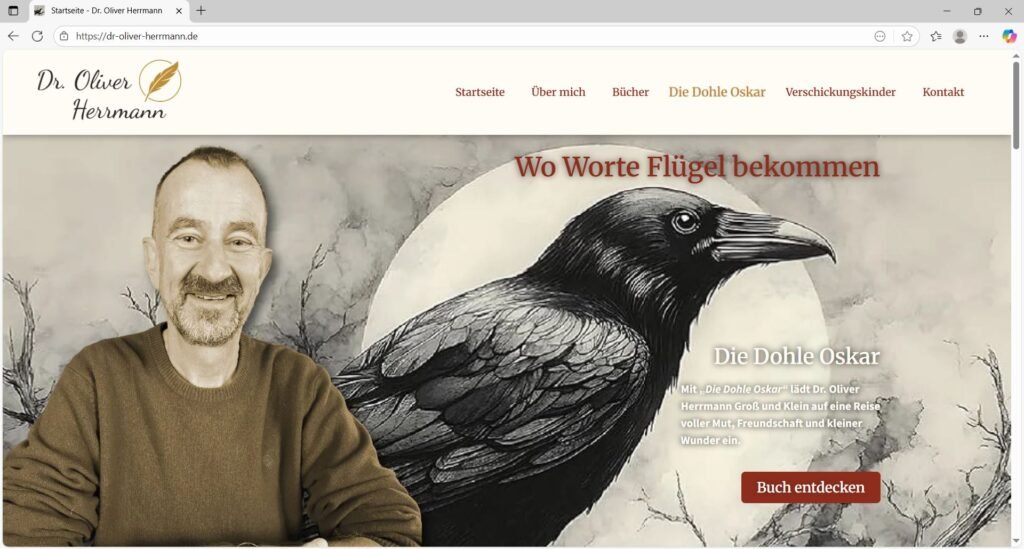 Screenshot der Webseite von Dr. Oliver Herrmann
