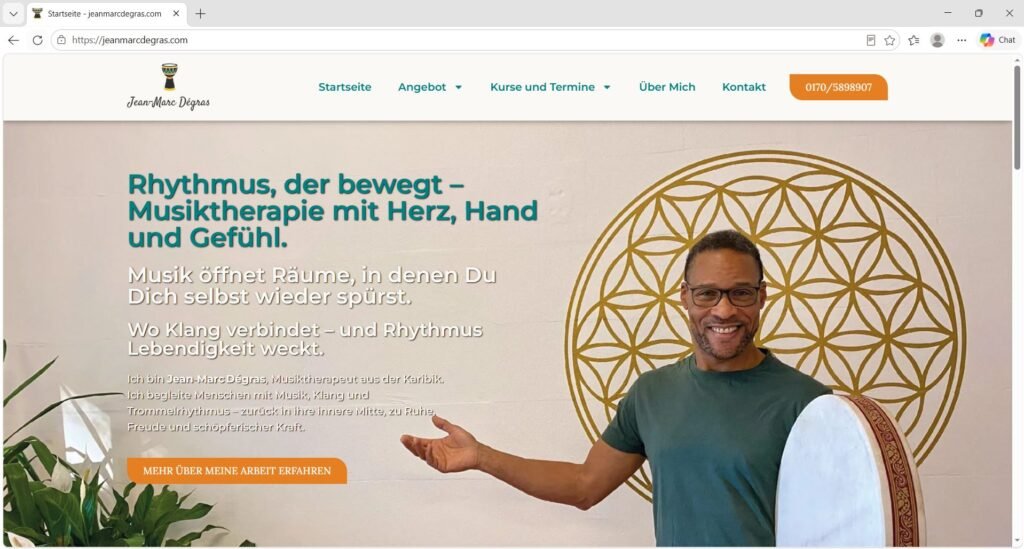 Screenshot Webseite jeandmarcdegras.com